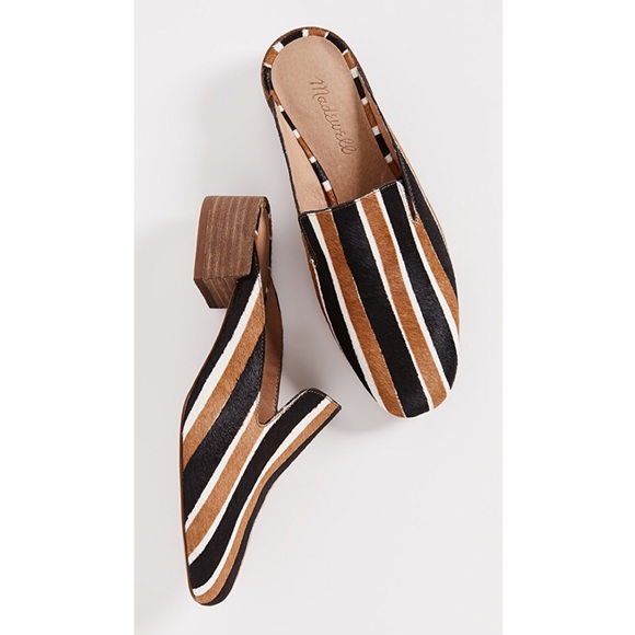 Madewell Shoes - Madewell Willa Loafer Mule in Striped Calf Hair